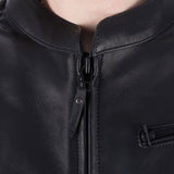 Oxford Henlow Men's Leather Motorcycle Jacket Black