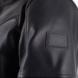 Oxford Henlow Men's Leather Motorcycle Jacket Black