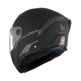 MT Atom 2 Solid Matt Black Motorcycle Helmet