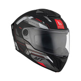 MT Atom 2 Bast D5 Matt Black Grey Motorcycle Helmet