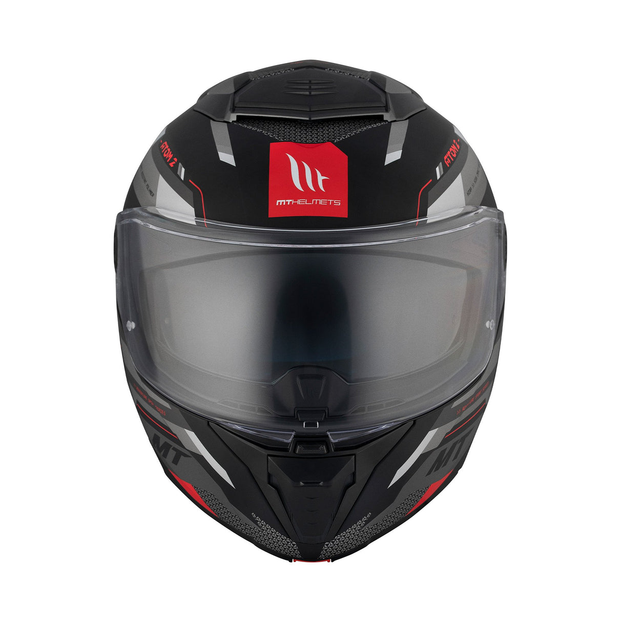 MT Atom 2 Bast D5 Matt Black Grey Motorcycle Helmet
