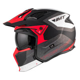 MT Streetfighter SV S Totem B15 Matt Blk Red White Motorcycle Helmet