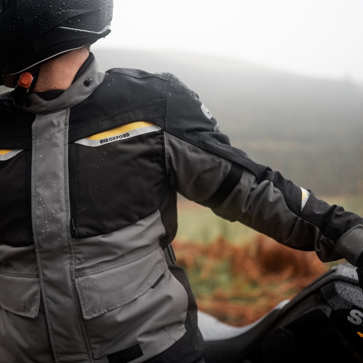 Oxford Mondial 2.0 Advanced Men's Motorcycle Jacket Black Grey