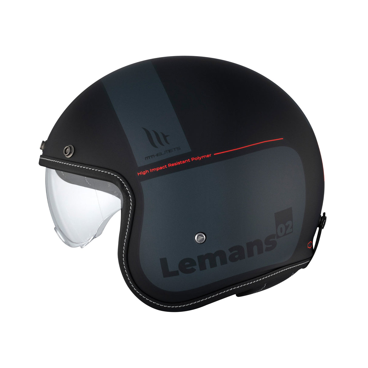 MT Le Mans 2 SV S Quality B2 Matt Black Grey Motorcycle Helmet