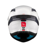 MT Targo S Solid Gloss Pearl White Motorcycle Helmet