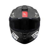MT Targo S Lost A0 Matt Black Grey Motorcycle Helmet