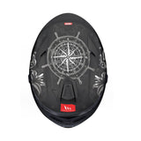 MT Targo S Lost A0 Matt Black Grey Motorcycle Helmet