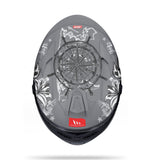 MT Targo S Lost C2 Matt Grey Motorcycle Helmet