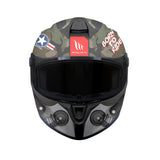 MT Targo S Patton A1 Matt Green Camo Motorcycle Helmet