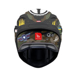 MT Targo S Patton A1 Matt Green Camo Motorcycle Helmet