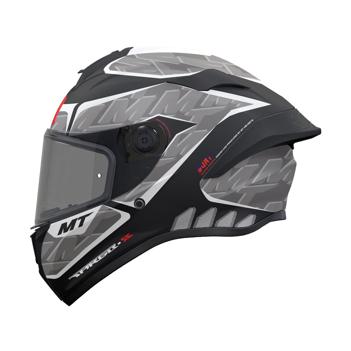 MT Targo S Surt B0 Matt Black Grey Motorcycle Helmet