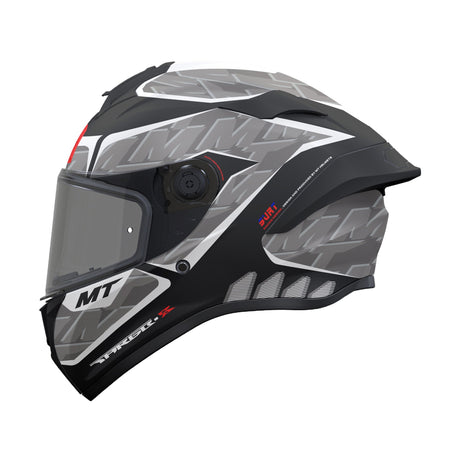 MT Targo S Surt B0 Matt Black Grey Motorcycle Helmet