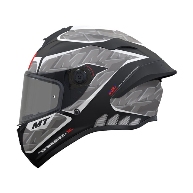MT Targo S Surt B0 Matt Black Grey Motorcycle Helmet