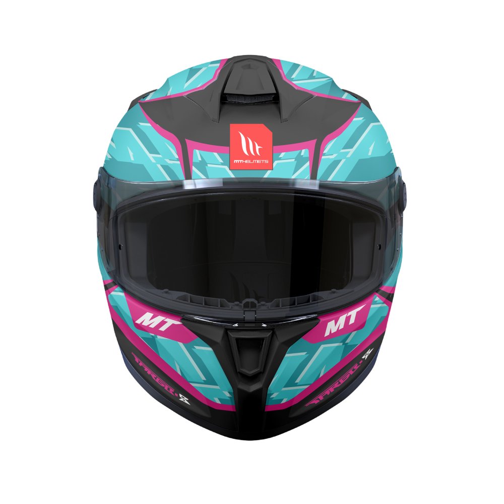 MT Targo S Surt C8 Matt Black Blue Purple Motorcycle Helmet
