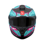 MT Targo S Surt C8 Matt Black Blue Purple Motorcycle Helmet