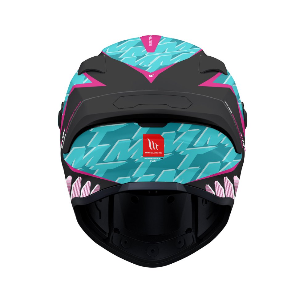 MT Targo S Surt C8 Matt Black Blue Purple Motorcycle Helmet