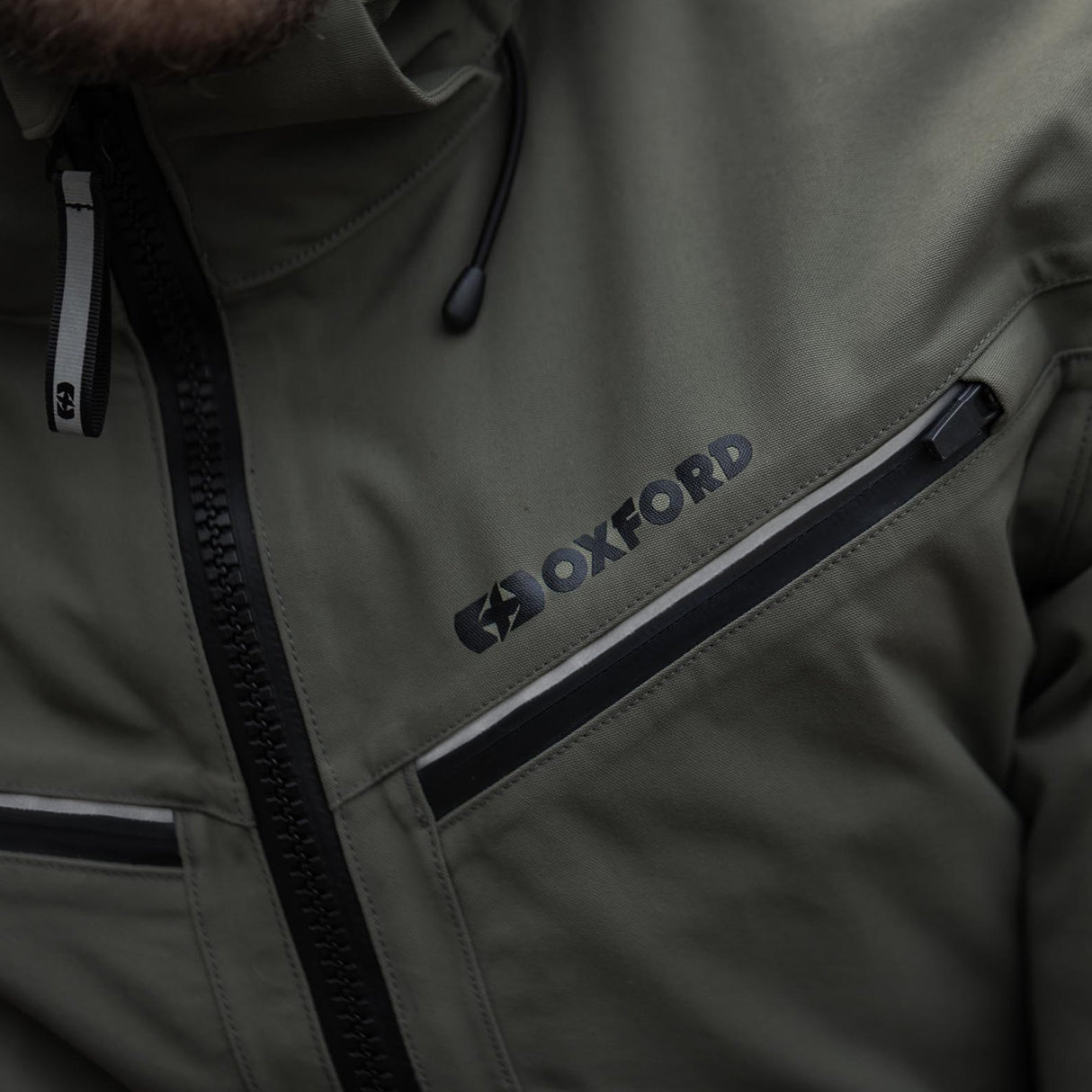 Oxford Mondial Street D2D Men's Motorcycle Jacket Khaki
