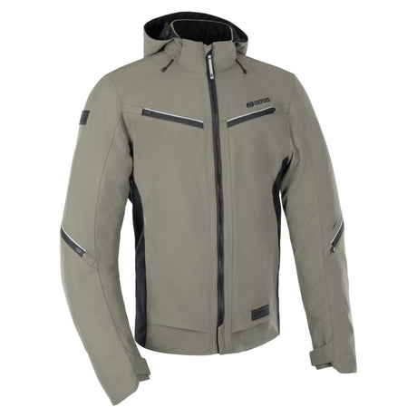 Oxford Mondial Street D2D Motorcycle Jacket Khaki Green Hoodie