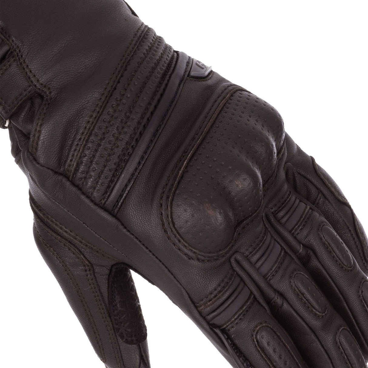 Oxford Hamilton Waterproof Leather Motorcycle Gloves Brown