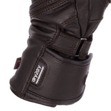 Oxford Hamilton Waterproof Leather Motorcycle Gloves Brown