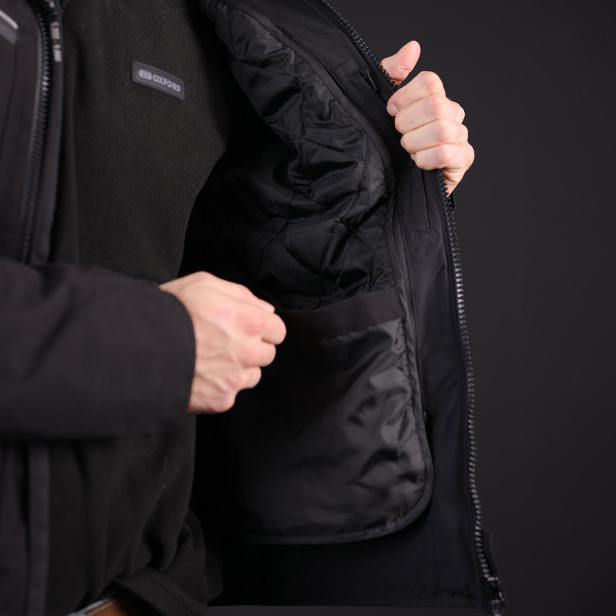 Oxford Mondial Street D2D Motorcycle Jacket Black