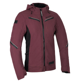 Oxford Mondial Street D2D Ladies Motorcycle Jacket Plum Hoodie