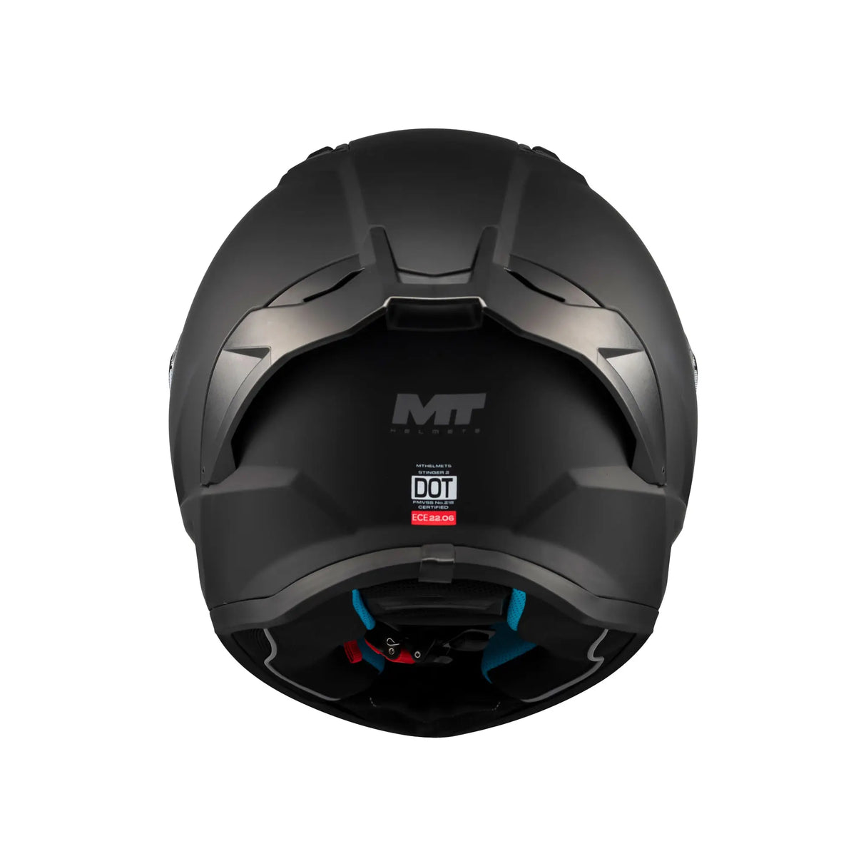 MT Stinger 2 Pure Motorcycle Full Face Helmet Matt Black