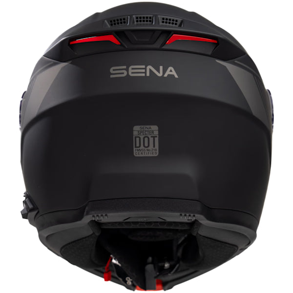 Sena Specter Smart Mesh Intercom Motorcycle Flip Front Helmet Black
