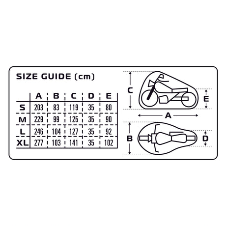 Oxford Solatex UV Protection Motorcycle Waterproof Outdoor Cover