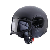 Caberg Jet Ghost X Plain Matt Black Motorcycle Helmet