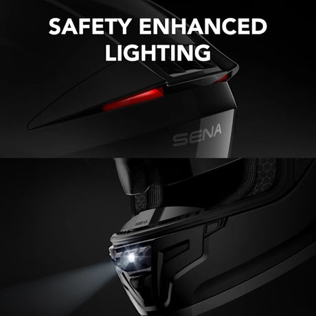 Sena Phantom ANC Smart Mesh Intercom Motorcycle Full Face Helmet Black