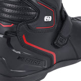 Oxford Omega Air Short Motorcycle Boots - Black/White/Red