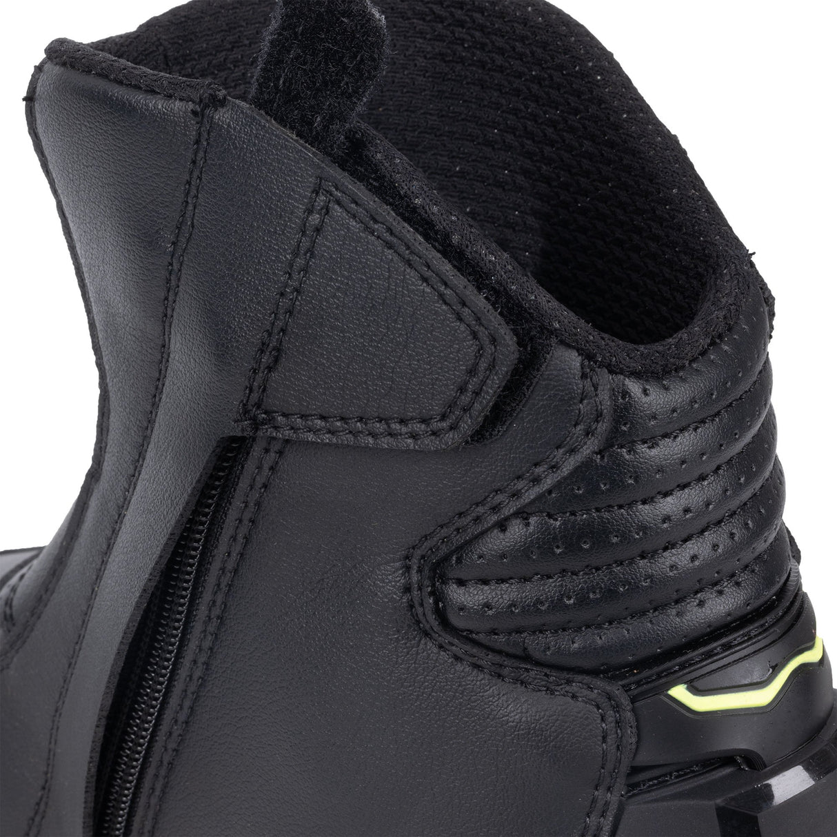 Oxford Omega Air Short Motorcycle Boots - Black/White/Yellow