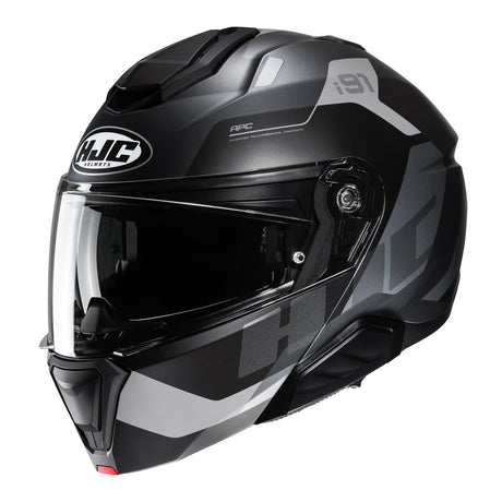 HJC I91 Carst MC5SF Black Motorcycle Helmet Flip Front