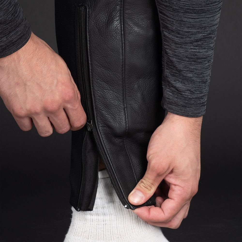 Oxford Nexus 1.0 One Piece Leather Suit Black White