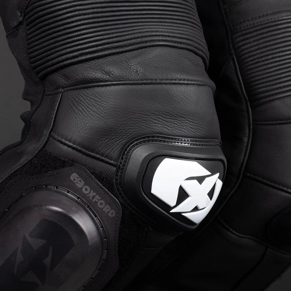 Oxford Nexus 1.0 One Piece Leather Suit Black White