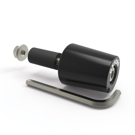 Oxford OX599 Motorcycle Aluminium BarEnds 3 - Black Universal