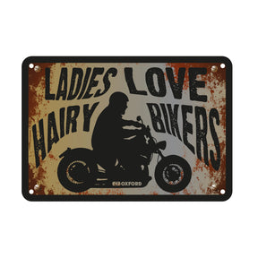 Oxford OX357 Garage Workshop Metal Sign: Ladies Love Hairy Bikers
