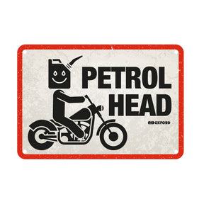 Oxford OX358 Garage Workshop Metal Sign: Petrol Head