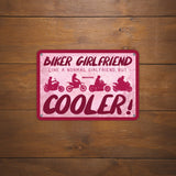 Oxford OX352 Garage Workshop Metal Sign: Biker Girlfriend