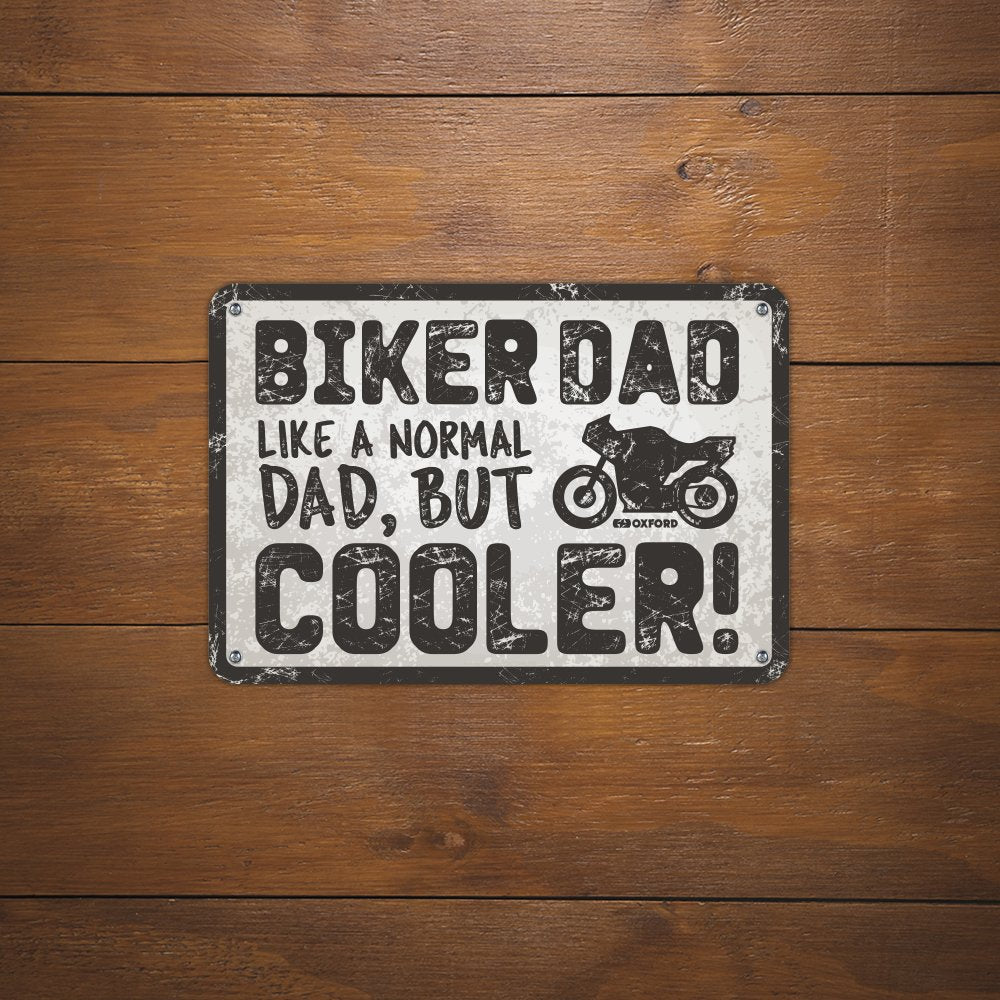 Oxford OX347 Garage Workshop Metal Sign: Biker Dad