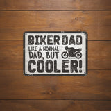 Oxford OX347 Garage Workshop Metal Sign: Biker Dad