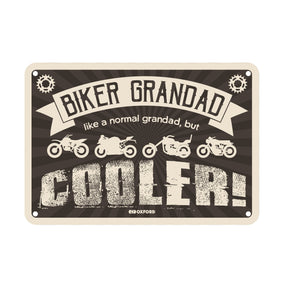 Oxford OX346 Garage Workshop Metal Sign: Biker Grandad