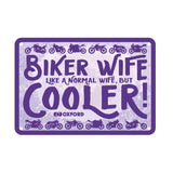 Oxford OX350 Garage Workshop Metal Sign: Biker Wife
