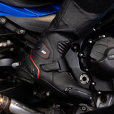 Oxford Omega Air Short Motorcycle Boots - Black/White/Red