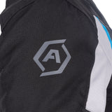 ARMR Kiso 4.0 Men's Waterproof Motorcycle Jacket Black Light Grey Blue