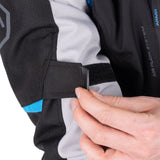 ARMR Kiso 4.0 Men's Waterproof Motorcycle Jacket Black Light Grey Blue