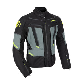 ARMR Kumaji 3.0 Motorcycle Jacket Black Green Fluo Yellow