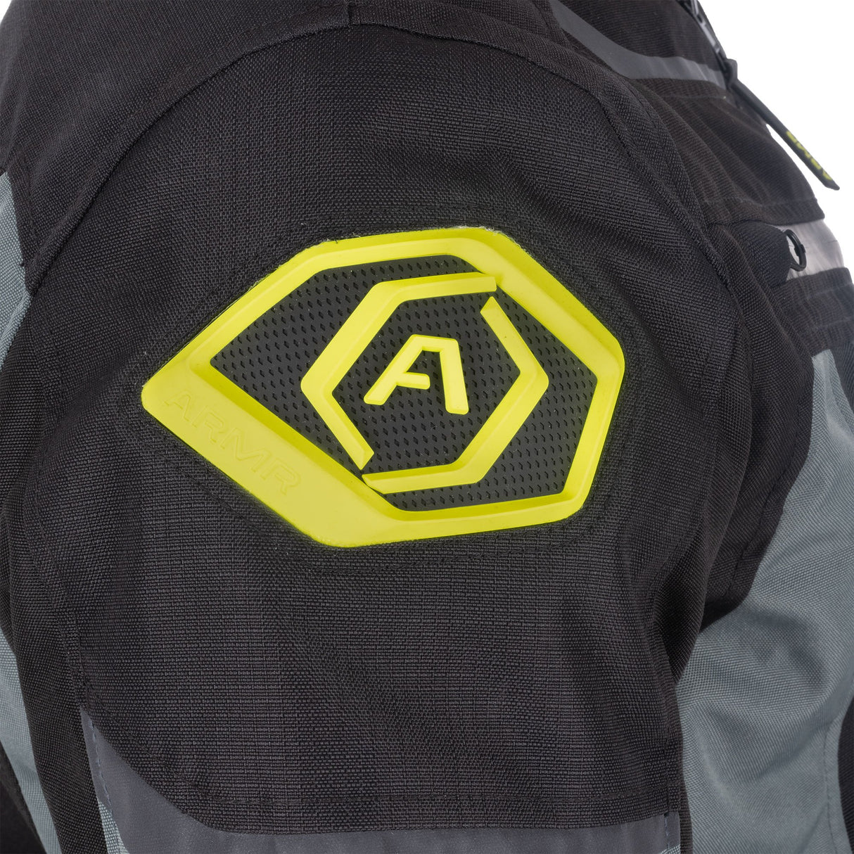 ARMR Kumaji 3.0 Men's Motorcycle Jacket Black Green Fluo Yellow