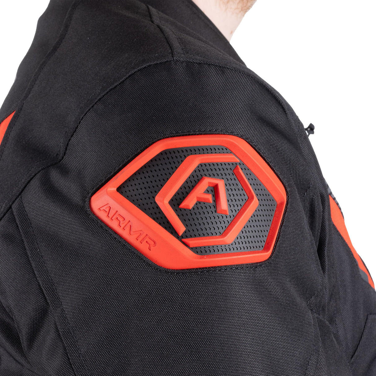ARMR Eyoshi 3.0 Men's Waterproof Motorcycle Jacket Black Red